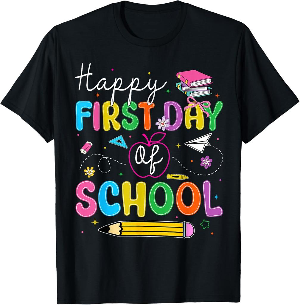Happy First Day of School Welcome Back To School 2026 Unisex T-Shirt