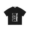 Black T-Shirt with Hip Hop Mix 90 Cassette Tape Print for Casual Wear