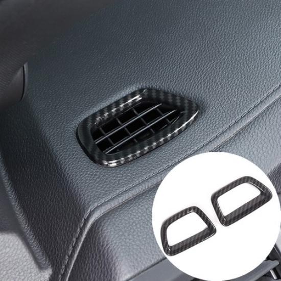 Carbon Fiber ABS Dashboard Side Air Vent Trim Frame For Honda Pilot 2016-
