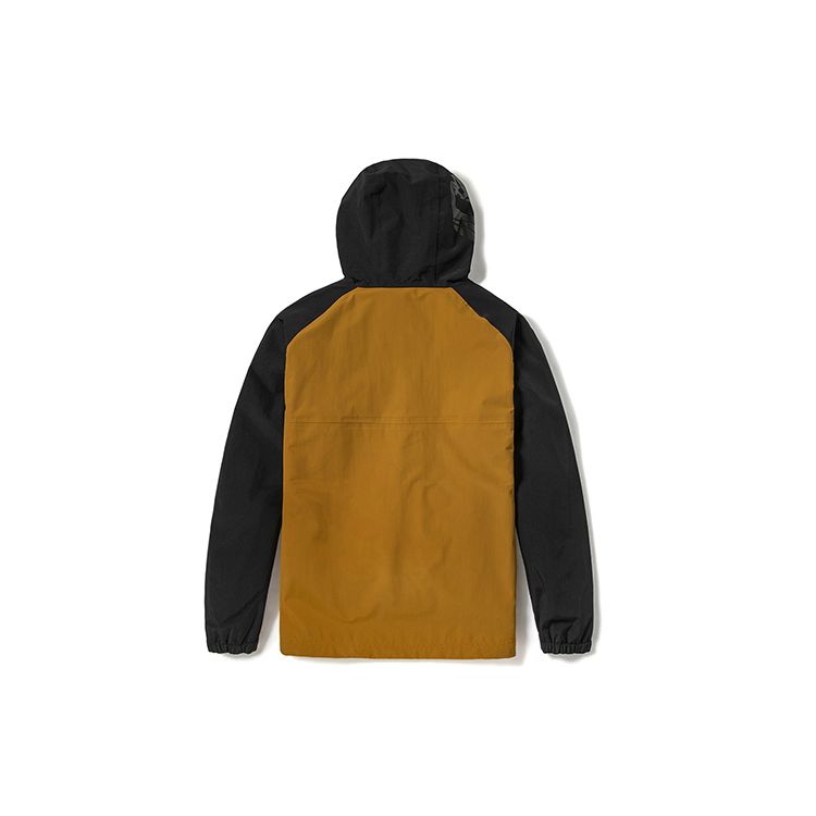 Timberland Color Block Hooded Jacket Men Outerwear Wheat A2CEF-P56