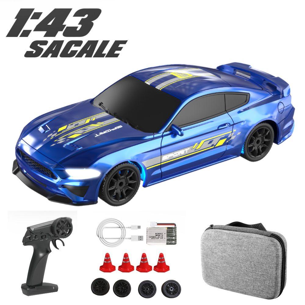 1:43 4WD RC Drift Car 2.4G High-speed with Four-wheel Drive and Remote Control Mini Racing Car Models for Boys' Gifts.