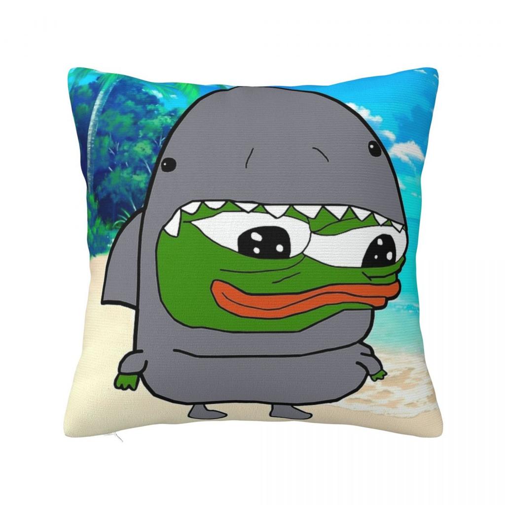 Fancy Pepes Frog Pillow Cover Polyester Pillow Case Cushion Cover Kawaii Design Pillowcases For Living Room Chair