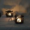 Unique Metal Candle Holder, Creative Forest Theme Ornaments for Living Room