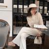 Vintage Elegant Female Cardigan Autumn Winter Long Sleeve Women Knitted Cardigan Sweater Fashion Hollow Out Sweaters Tops 16179