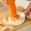 2Pcs Ceramic Grater Plate Set Ceramic Ginger Garlic Grater Plates with Olecranon Diversion Port Multipurpose Grinders for Juice Control