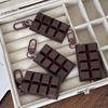 Simulated Chocolate Keychain Pendant Mini Realistic Chocolate Charm for Bags