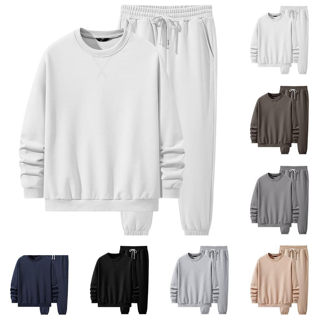 Men's Sweatshirts Sweatshirts And Jogging Pants Track Pants Fleece Tracksuit Sets