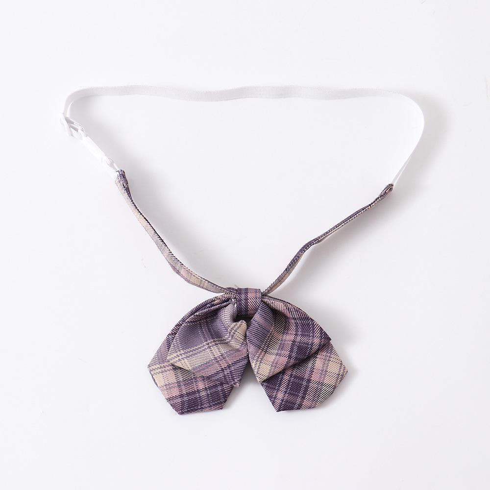 

Japanese Academy High-Waisted Kaguya-hime Plaid Pleated JK Uniform Skirt Accessories