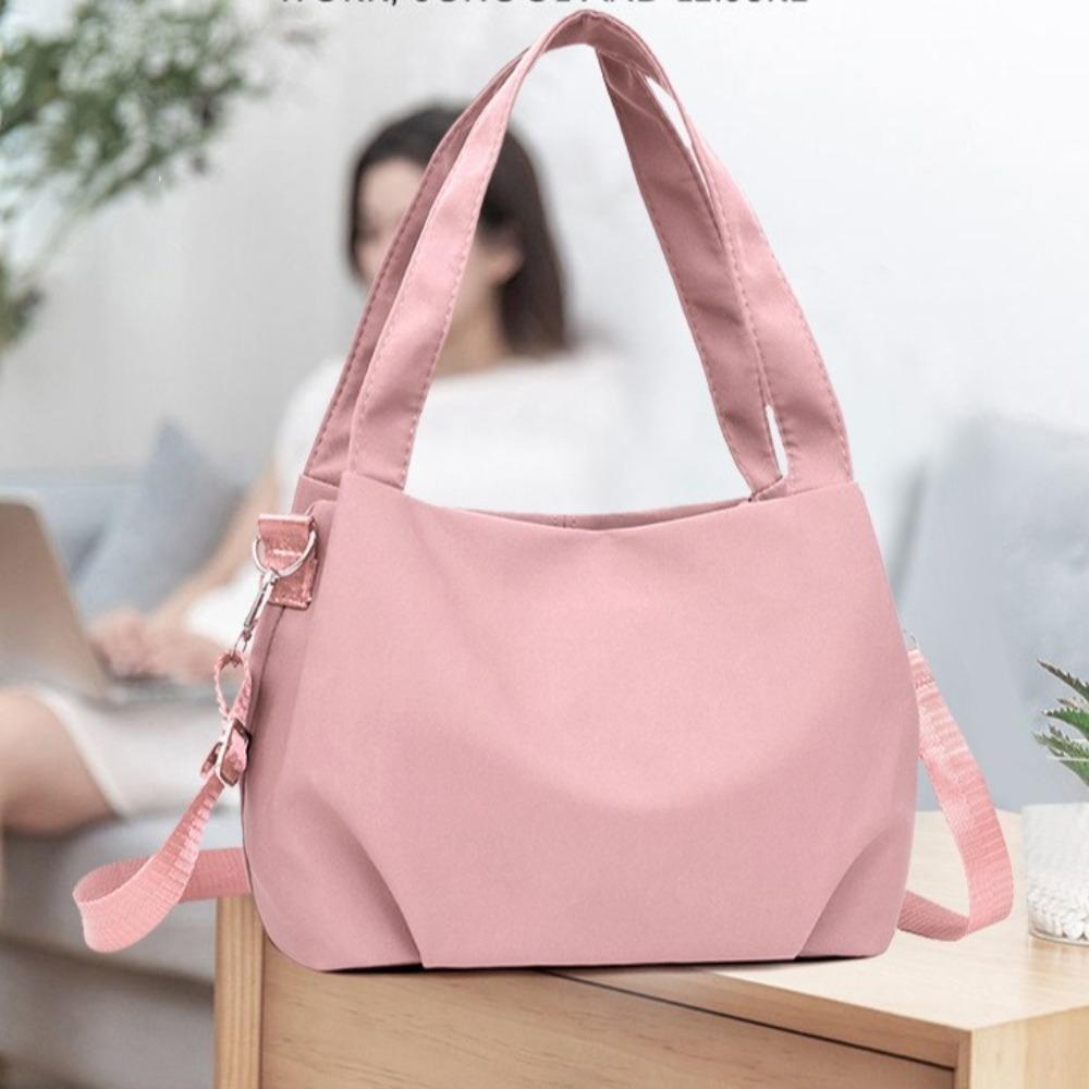 Korean Style Nylon Shoulder Bag Lightweight Sports Crossbody Bag Casual Zipper Dumpling Bag  Girls
