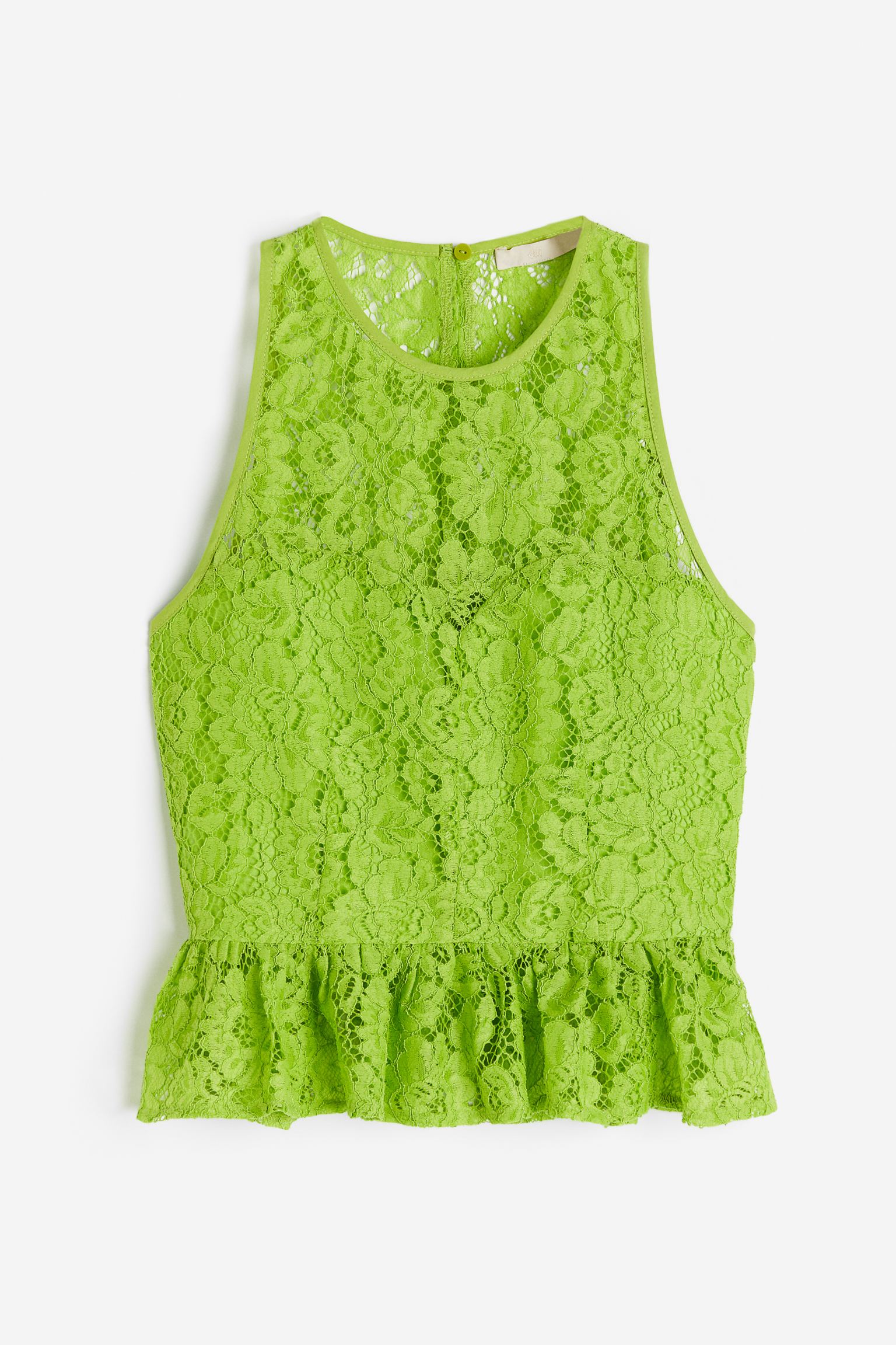 

Кружевной топ с баской