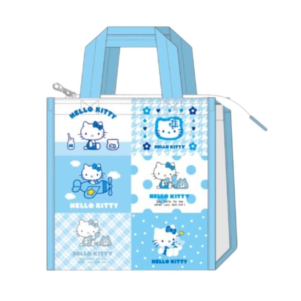 

Lunch tote bag Mizuiro Hello Kitty all over pattern BLKT-022