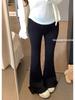 Lace Patchwork Micro Flare Pants - Spring 2026 New Arrival, Slimming Versatile Korean Style for Women