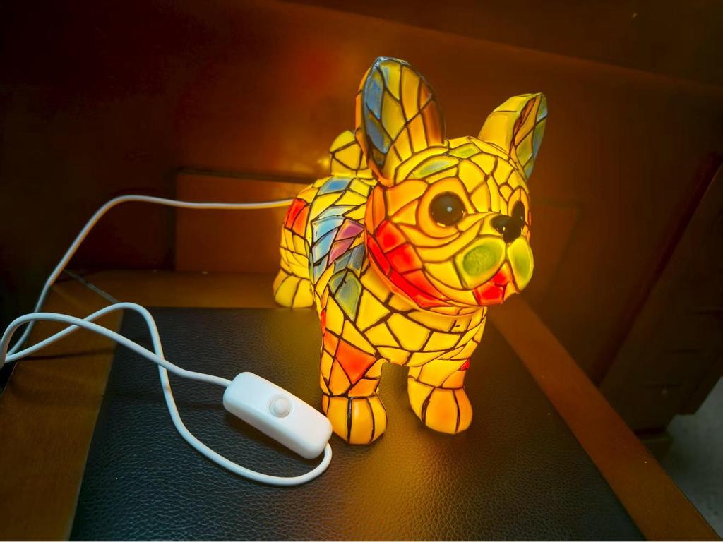 Iridescent Dog USB Night Light - Atmospheric Desktop Ornament