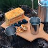 4Pcs Outdoor Stainless Steel Water Cup Set With Case Hiking Camping Picnic BBQ Beer Cups Coffee Cup Portable Travel Drinkware Compression Cup