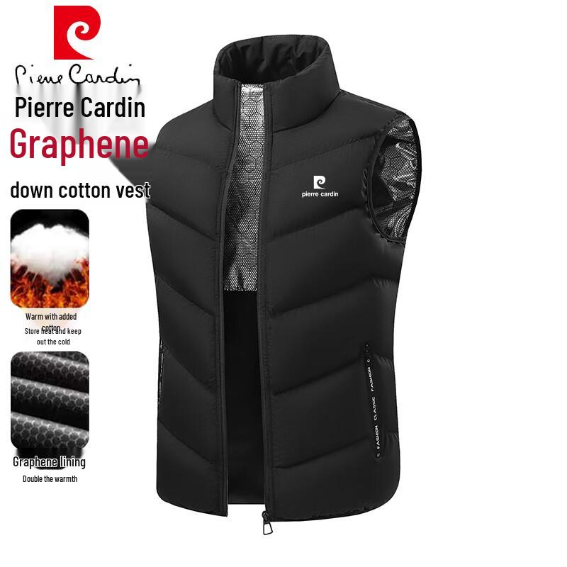 

Pierre Cardin Men s Autumn/Winter Stand-Collar Cotton Vest L