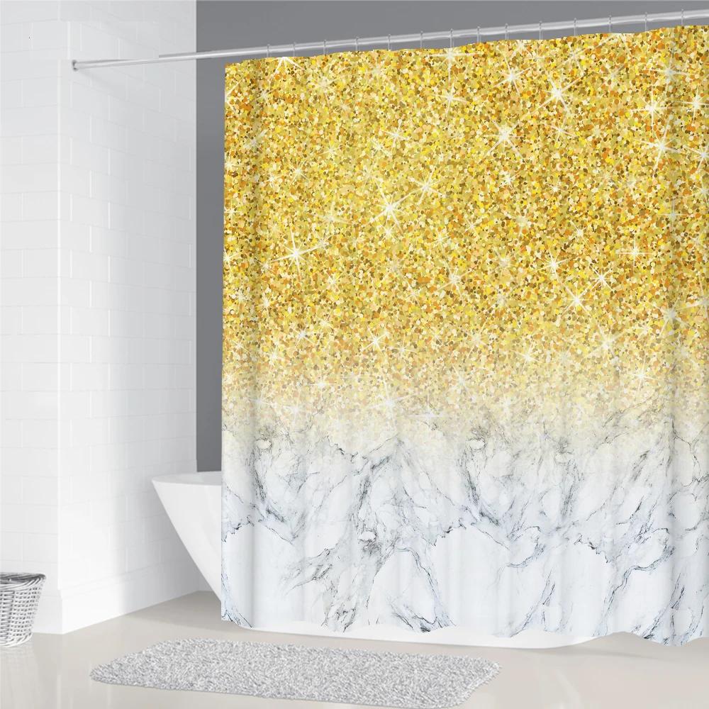 Shiny Dream Printed Shower Curtain Mildew waterproof Curtain With Hook Bathroom Decorative Curtain 3D Shower curtains 240*180cm