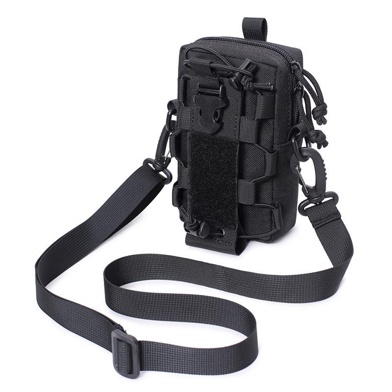 Multifunctional Molle Outdoor Water Bottle & Phone Pouch - Waist, Vest, and Crossbody Bag