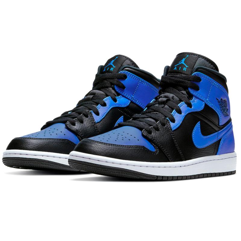 Air Jordan 1 Mid 'Hyper Royal Black' Jordan 554724-077