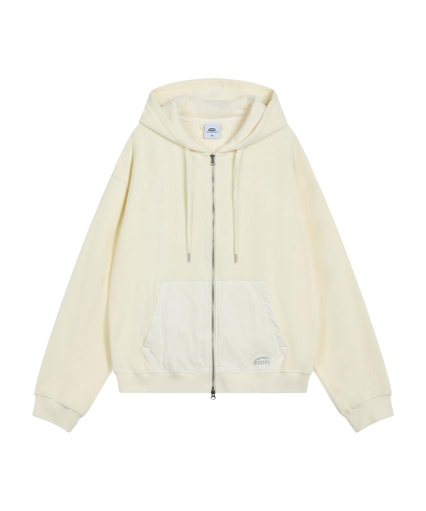 Emis Terry Hood Jumper-Ivory