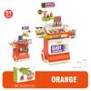 Kids Pretend Play Kitchen Toys Tableware Spray Barbecue Trolley  BBQ Candy Suitcase Role-Playing Toys Light Sound Simulate Set