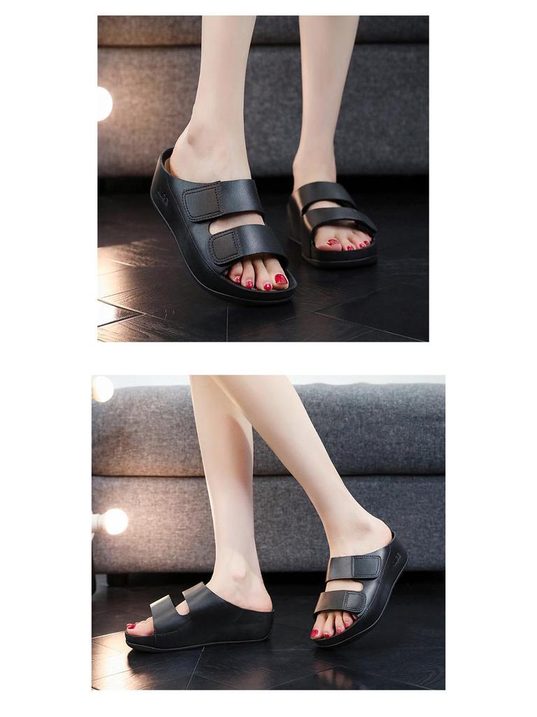 Women's Summer 2024 Height-Boosting Waterproof Wedge Slippers