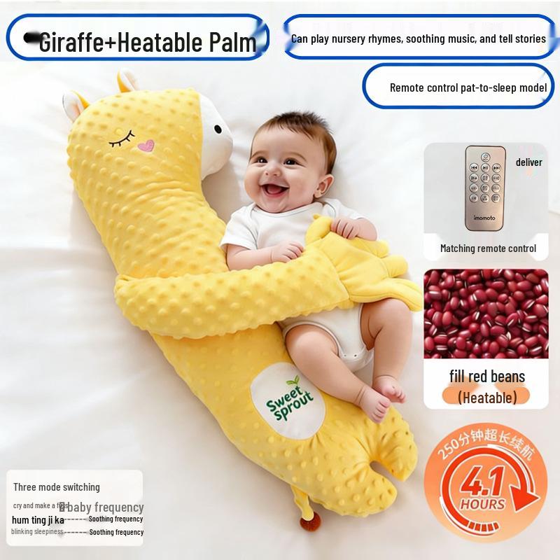 Baby Sleep Soothing Pillow: Automatic Patting Lullaby Doll for Colic Relief and Anti-Startle Reflex.