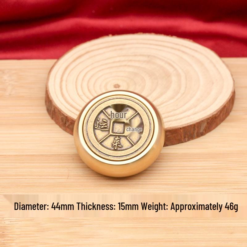 Mosazná vícestranná rotující dekompresní ozdoba pro přilákání bohatství a pokladů