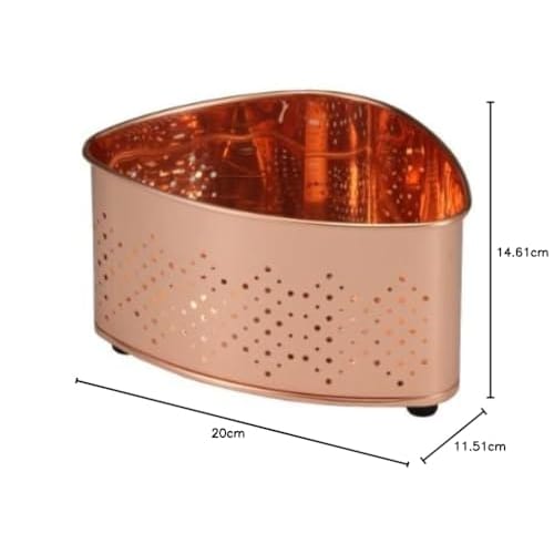 Takekoshi Pure Copper Triangular Corner Plate, 11.5 X 20 X 14.6 Cm
