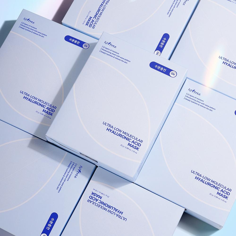 Isntree Ultra Low Molecule Hyaluronic Acid Mask 10 Sheets