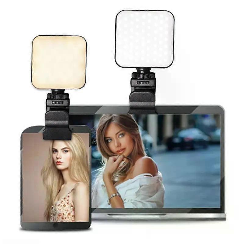 Mini Fill Light Clip Camera Holder 1/4 Screw Mount Universal Phone Tripod Tablet Mount Clamp Photography Accessories 896C