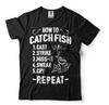 Funny Fishing T Shirt Mens Womens Tees Tops, Fishing Shirts Men, Funny Fishing Shirts for Women Men