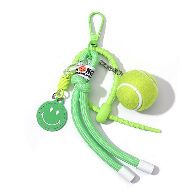 New Color Tennis Car Keychain Charm Bag Pendant Sports Paracord Key Chain-Tennis Gift and Souvenir for Fans and Lovers