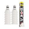 Badminton 12 Pieces Sports Training Shuttle Stable and Durable Sports Treasure Family Sports For Indoor and Outdoor Games (White)