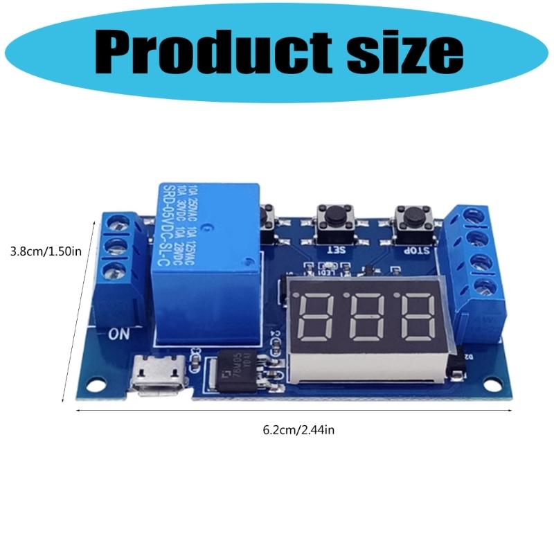 1 Channel 5V Programmable Delay Timer Module Housing Low Resistance Development Board for Home Automation