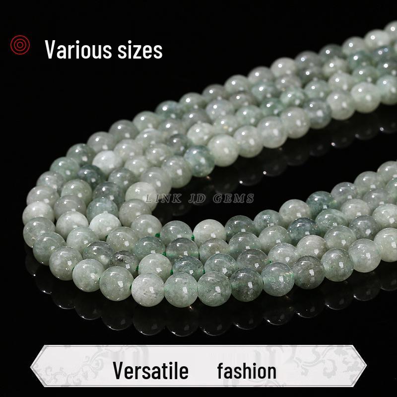 Jinde Jewelry Dark Green Burmese Jade Round Beads Bracelet DIY Accessories