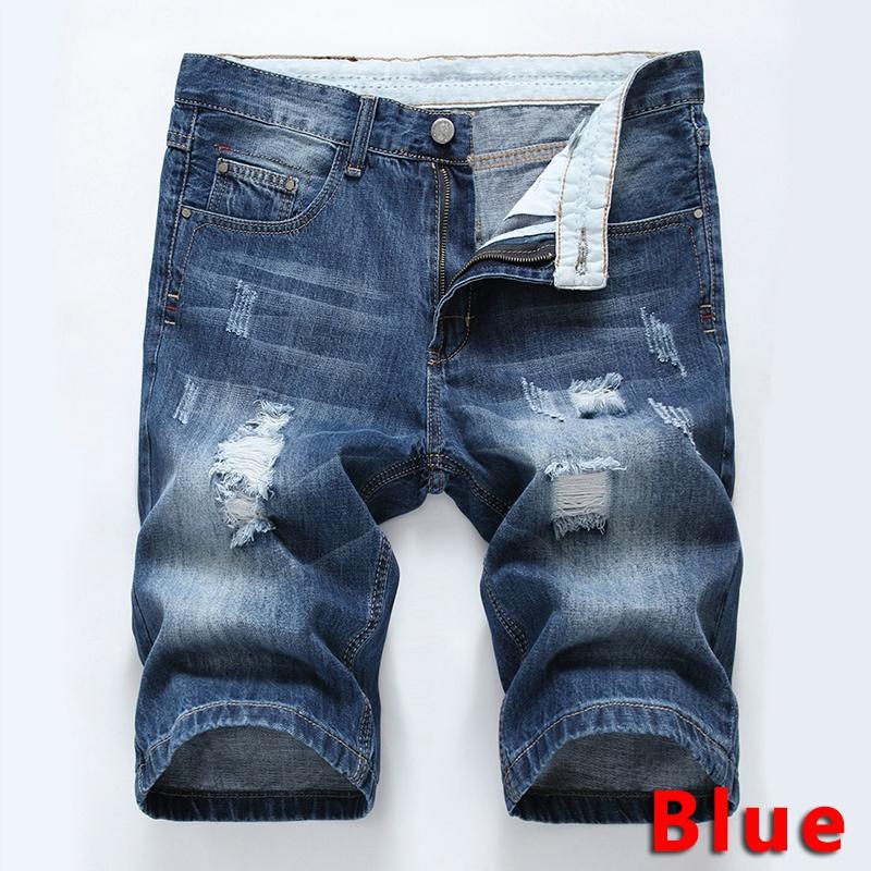 Casual Men Denim Shorts Pants Men Summer and Autumn Fashion Retro Style Jeans Shorts