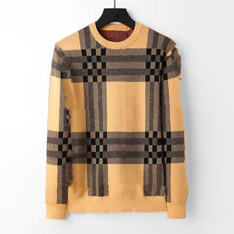 Men's Cashmere Sweater - Round Neck Bee Pattern Knitwear, High-Grade Warm Autumn/Winter Pullover