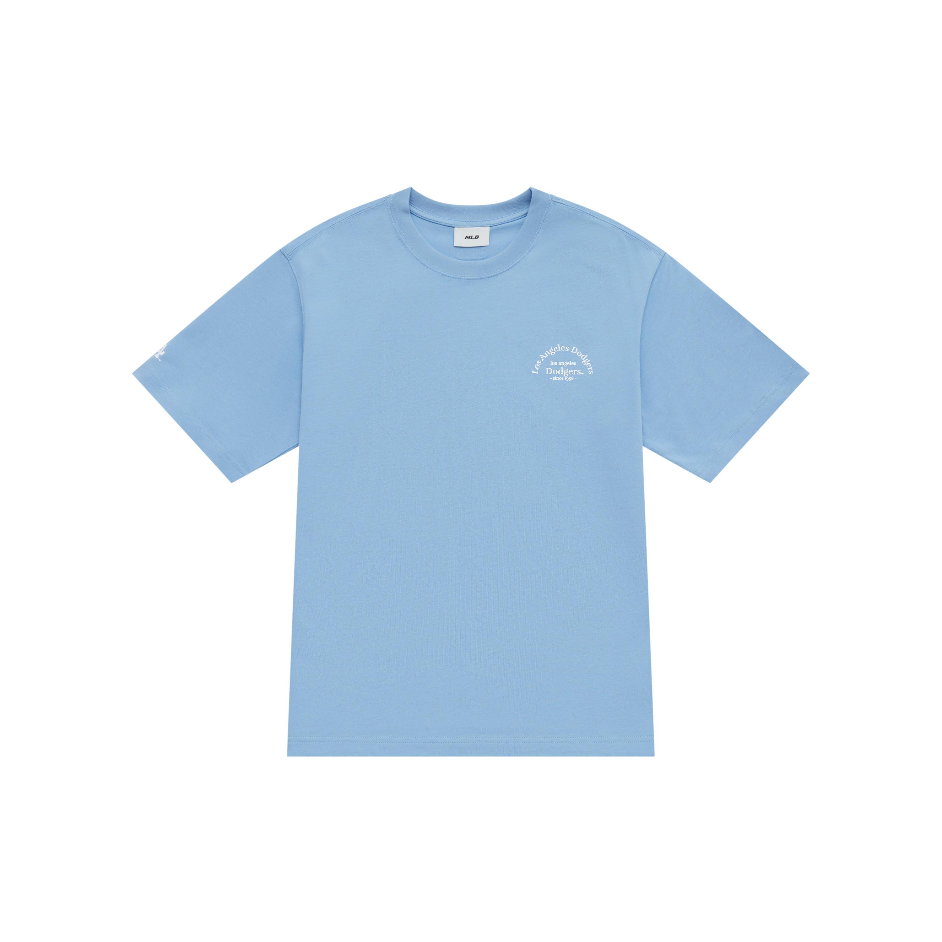 MLB Los Angeles Dodgers Basic Collection SS25 T Shirt Unisex Sky Blue 3ATSB4153-07SBS S