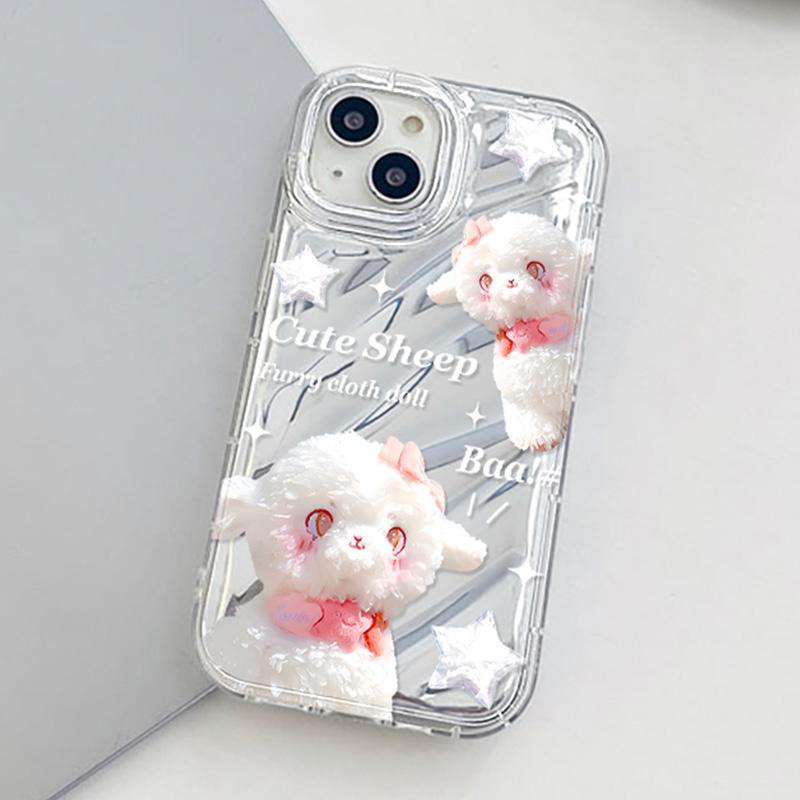 Mobile Phone Cases for iPhone 11 13 XR 15 Pro Max 12 14 Pro Max Case iPhone 16 7 Plus 8 Plus XS Max 6 15 Plus Laser Wave Pattern Anti-drop Waterproof