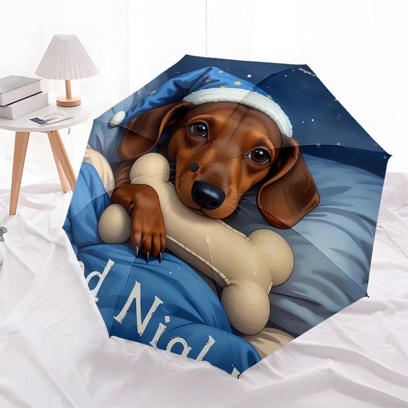 

1pc Good Night Dog Bone Sleepy Hat Umbrella with Plastic Handle,Suitable for All Seasons Home Travel Outdoor Umbrellaptys31084