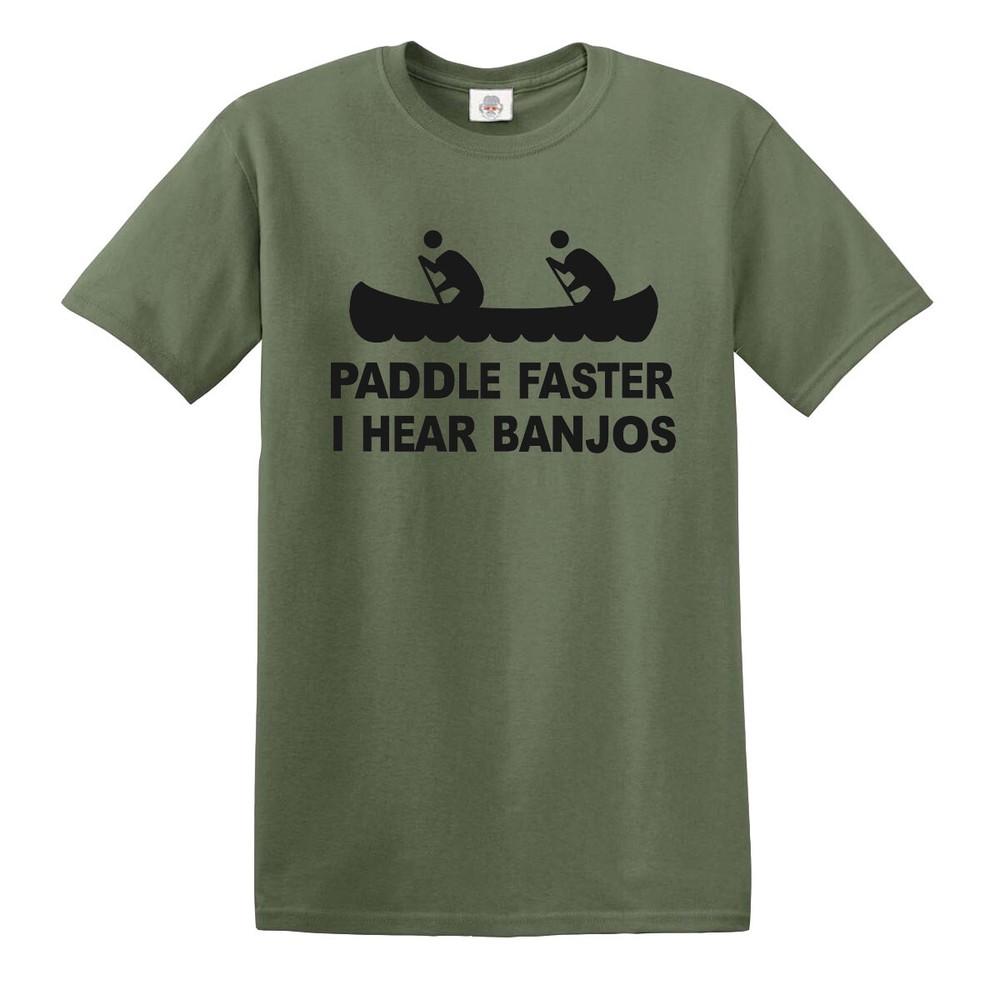 Paddle faster i hear banjos mens tshirt funny joke rude novelty gift top tee 2XL