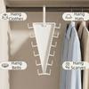 2PCS Space Saving Pants Rack Rotatable Hook Underwear Socks Holder Laundry Hanger  Dormitory