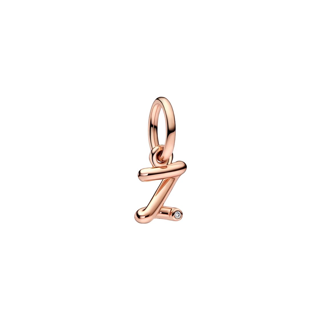 Pandora Moments Fashion Trend Letter Z Charm Women charm Rose-Gold 782457C01 Rose Gold,F