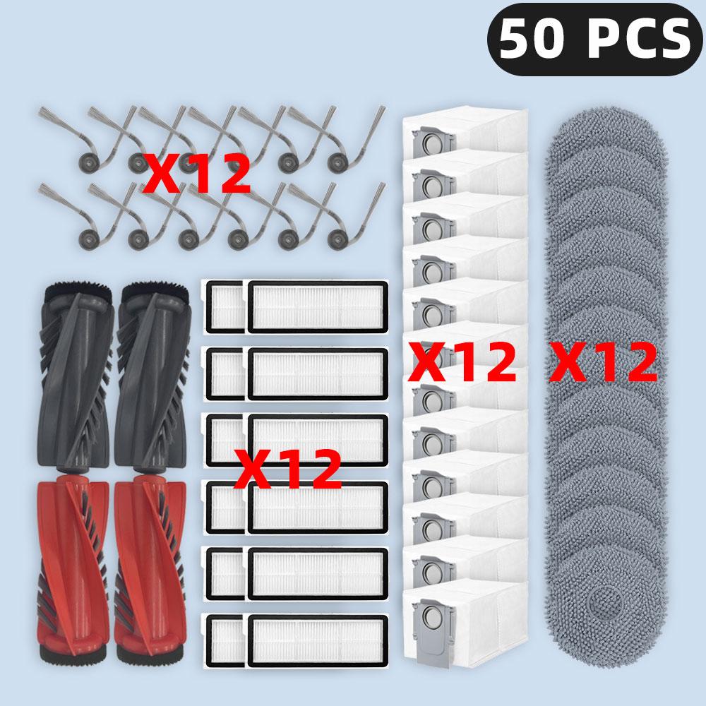 Compatible For ( Roborock Qrevo C / Curv / CurvC / Edge / EdgeC / 5AE / S5V ) Parts Main Side Brush Filter Mop Cloth Dust Bag