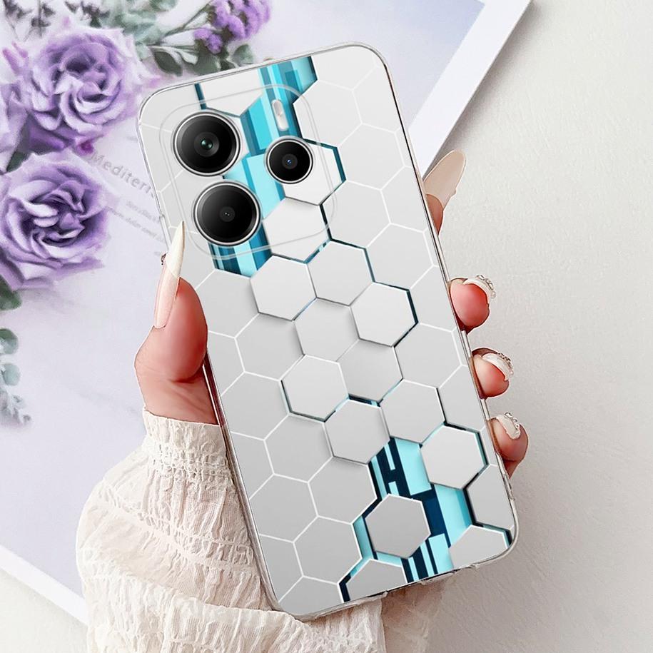 For Cover Xiaomi Redmi Note 14 4G Phone Case Luxury Marble Machine Soft Silicone Slim TPU Funda For Redmi Note 14 4G Note14 Capa