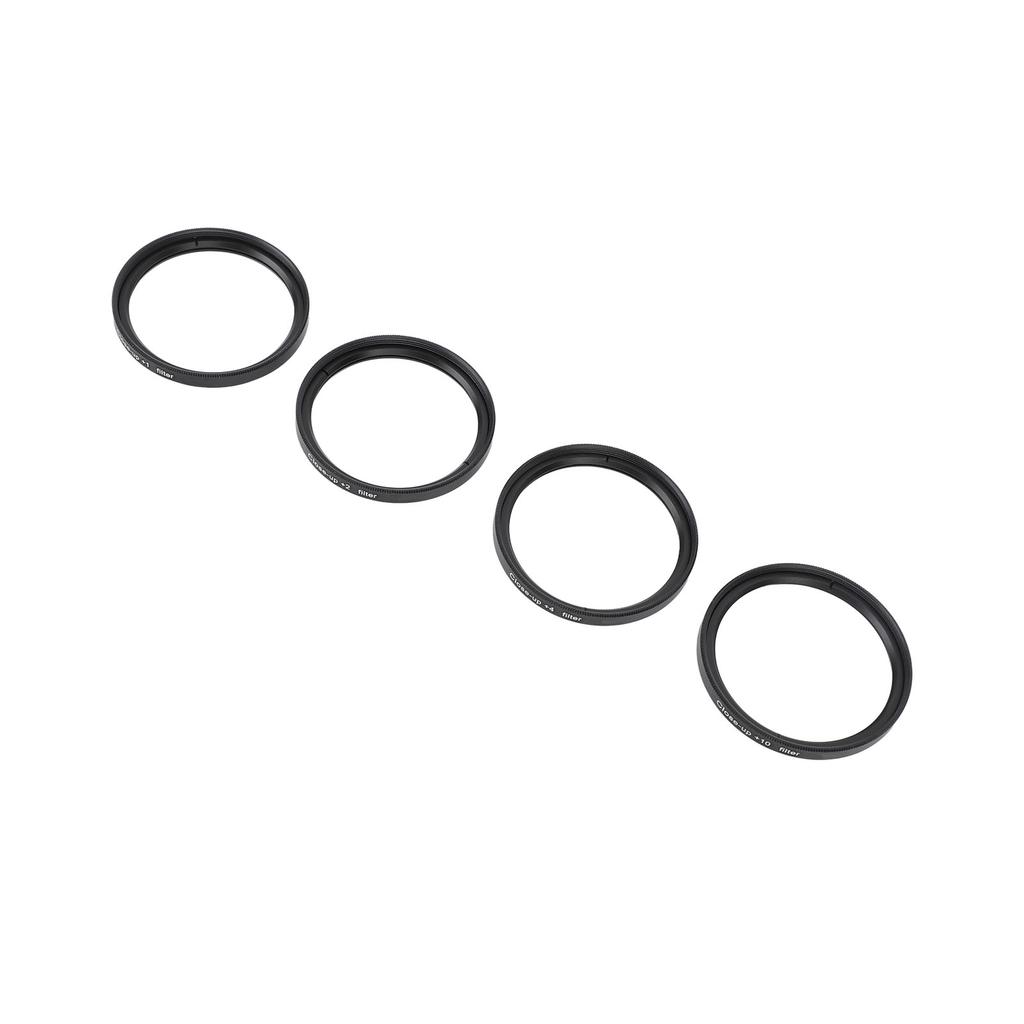   Filter Kit 4 In 1 +1 +2 +4 +10 Macro Lens Filter Optical Glass with Storage Pouch Camera Filter for Digital Camera Photo