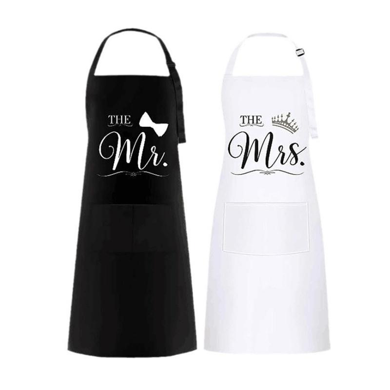 Couple aprons gift, couple kitchen gift, wedding or engagement gift, couple Christmas gift