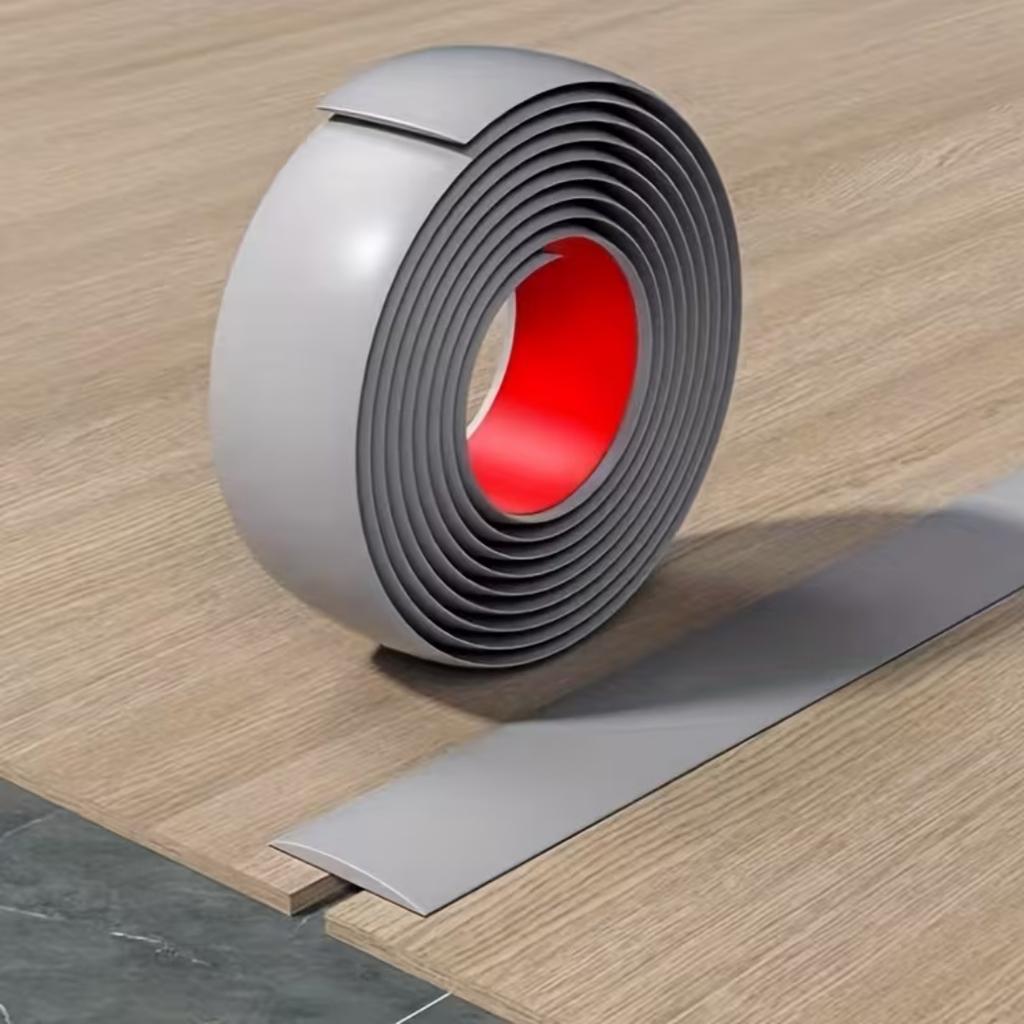 1pc Self Adhesive Floor Transition Strip T Molding for Wood Tile Doorways Easy Install Gap Cover PVC Threshold Strip