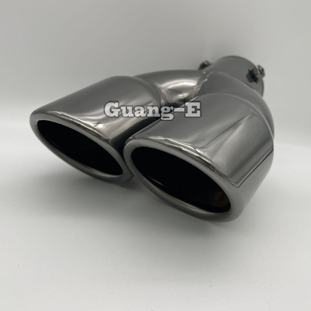 Styling Cover Stainless Steel Muffler Pipe Outlet Dedicate Exhaust Tip Tail For Nissan Kicks 2017 2018