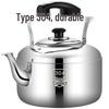 304 Stainless Steel Large Capacity Whistling Kettle for Gas, Open Flame & Induction Stoves.